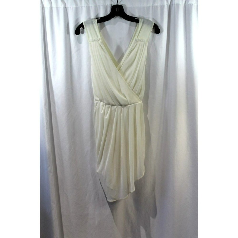 Asos Womens Ivory Criss Cross Back Sleeveless Faux Wrap Blouse 6